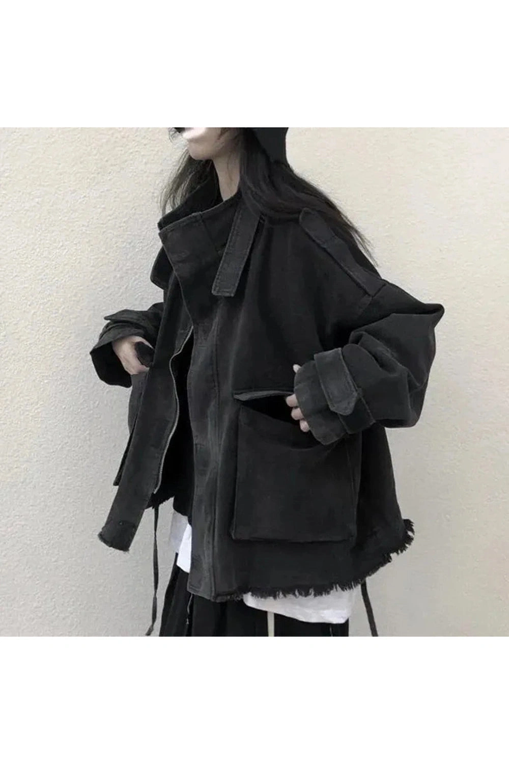 Herbst-Jeansjacke mit Quasten: Stilvoller Koreaner-Trend für kühle Tage - Dein neuer Lieblings-Look!