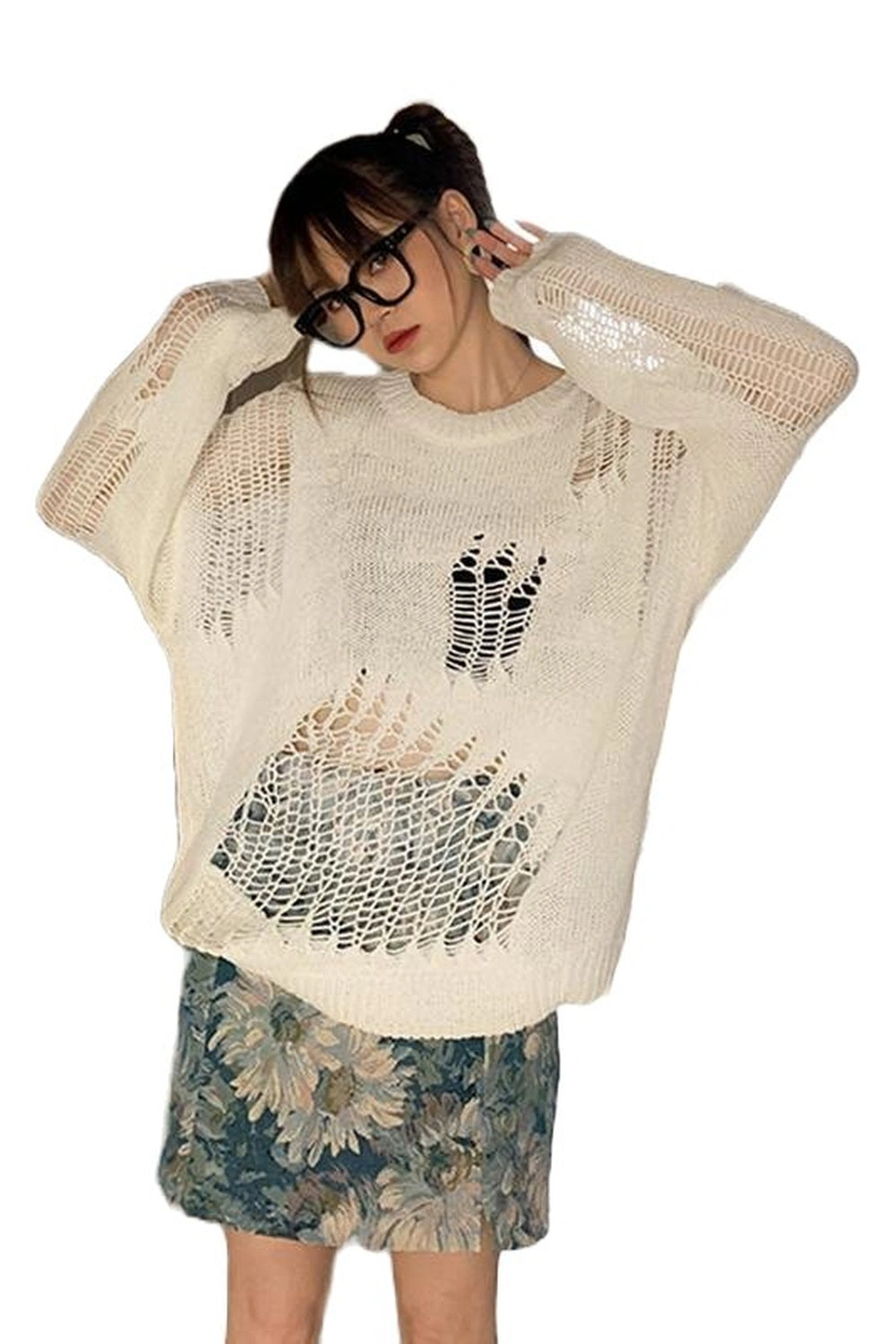 Herbstlicher Korea-Look: Kuscheliger Oversize-Pullover für kalte Tage – einfach unwiderstehlich!